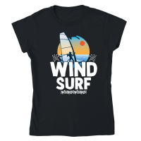 Product Wind Surf Summer Beach Vacation Classic Womens Crewneck T-shirt