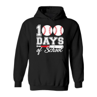 Product 100 days of school for 100th day baseball student or teacher Hoodie