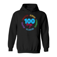 Product 100 Days Smarter Kinder Stronger Brighter Braver Kid Adult Hoodie