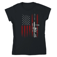 Product american flag Veteran sniper Classic Womens Crewneck T-shirt