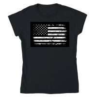 Product Distressed USA Flag.Vintage USA Flag Classic Womens Crewneck T-shirt