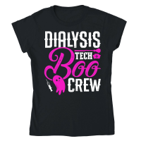 Product Halloween dialysis tech boo crew Classic Womens Crewneck T-shirt