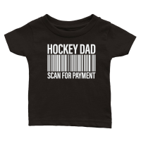 Product Hockey dad scan for payment Classic Baby Crewneck T-shirt