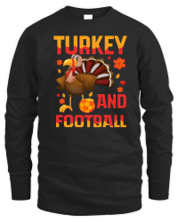Product Thanksgiving   turkey and football Unisex Sweatshirt