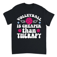 Product Volleyball is cheaper than therapy 01 Unisex T-Shirt
