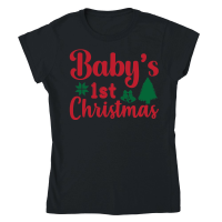 Product baby s 1st christmas Classic Womens Crewneck T-shirt