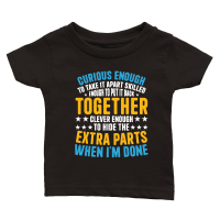 Product Curious Enough to Take It Apart Skilled Classic Baby Crewneck T-shirt