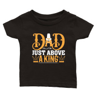 Product Fathers Day   Dad Has a Title Just Above a King Classic Baby Crewneck T-shirt