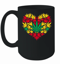 Product Heart Shape Cannabis Valentine Mug