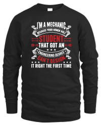 Product I'm a Mechanic Because Your Honor Roll student that got an Unisex Sweatshirt