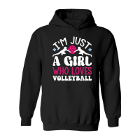 Product I'm Just A Girl Who Loves Volleyball 01 Hoodie