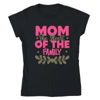Product Mothers Day   Mom The Heart Of The Family Classic Womens Crewneck T-shirt