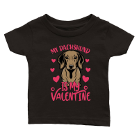 Product My Dachshund is My Valentine Classic Baby Crewneck T-shirt