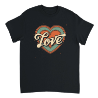 Product Retro Love Valentine Unisex T-Shirt