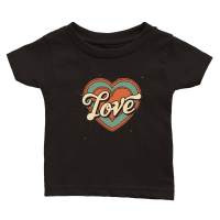 Product Retro Love Valentine Classic Baby Crewneck T-shirt