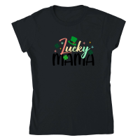 Product Retro Lucky Mama St.Patrick Design Classic Womens Crewneck T-shirt