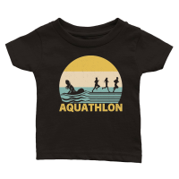 Product Sunset Aquathlon Vintage Retro Classic Baby Crewneck T-shirt
