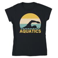 Product Sunset Aquatics Vintage Retro Classic Womens Crewneck T-shirt