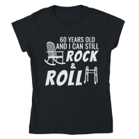 Product Funny 60th Birthday Gag and Rock Classic Womens Crewneck T-shirt