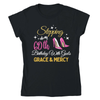 Product Funny 60th Birthday Stepping into my 60th Classic Womens Crewneck T-shirt