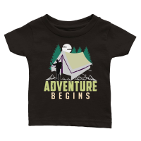 Product Hiking   Adventure Begins Classic Baby Crewneck T-shirt