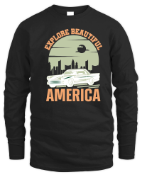 Product Hiking   Explore Beautiful America Unisex Sweatshirt