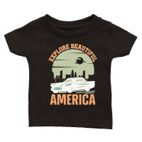 Product Hiking   Explore Beautiful America Classic Baby Crewneck T-shirt