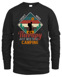 Product Hiking   I dont need therapy just 2 Unisex Sweatshirt