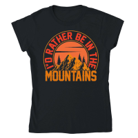 Product Hiking   Id rather be in the Classic Womens Crewneck T-shirt