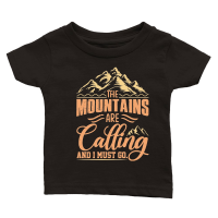 Product Hiking   The Mountains are calling Adventure Classic Baby Crewneck T-shirt