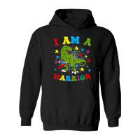 Product I Am a Warrior T Rex Dinosaur Autism A warrior Hoodie