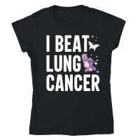 Product I beat lung cancer Classic Womens Crewneck T-shirt