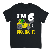 Product I'm 6 & Digging It 6th Birthday Dinosaur Unisex T-Shirt