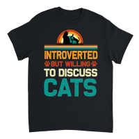 Product Introverted But Willing To Discuss Cats Unisex T-Shirt