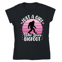 Product Just a girl who loves Bigfoot Classic Womens Crewneck T-shirt