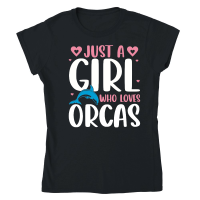 Product Just A Girl Who Loves Orcas Classic Womens Crewneck T-shirt