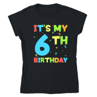 Product Kids Its My 6th Birthday Boy 6 Toddler Classic Womens Crewneck T-shirt
