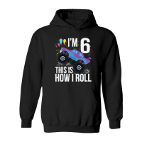 Product Kids 6 Year Old Shirt 6th Birthday Boy Monster Truck Hoodie