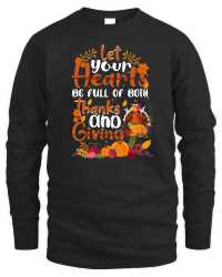 Product let your hearts be full of both thanks and giving Unisex Sweatshirt