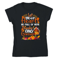 Product let your hearts be full of both thanks and giving Classic Womens Crewneck T-shirt