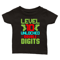 Product Level 10 Unlocked Double Digits Classic Baby Crewneck T-shirt