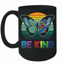 Product Sign Language Butterfly Autism Be Kind Mug