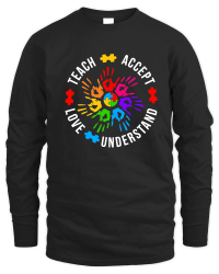 Product Teach Accept Understand Love Autism Unisex Sweatshirt