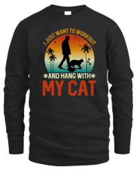 Product Workout with My Cat Unisex Sweatshirt