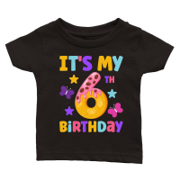 Product 6th Birthday   Donut Birthday Classic Baby Crewneck T-shirt