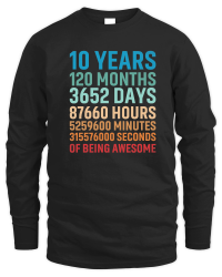 Product 10th Birthday 10 years Unisex Sweatshirt