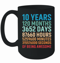 Product 10th Birthday 10 years Mug
