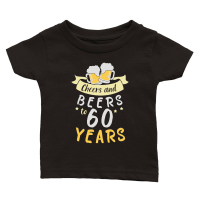 Product 60 and Fabulous 60th Birthday Classic Baby Crewneck T-shirt