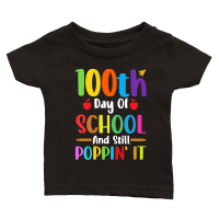 Product 100 Days Of School And Still Poppin Classic Baby Crewneck T-shirt