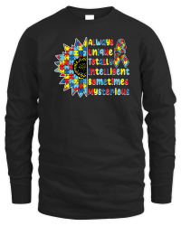 Product Autism   Always Unique Totally Intelligent Sometimes Mysterious Unisex Sweatshirt